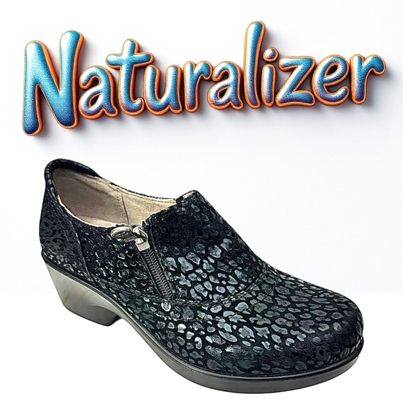 Naturalizer Work Ortholite Women's Florence Leather Casual Shoe Size 7.5 Wide - Picture 1 of 9